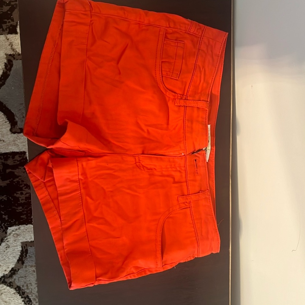 Size medium red jean shorts